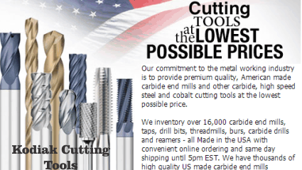 eshop at  Kodiak Cutting Tools's web store for American Made products